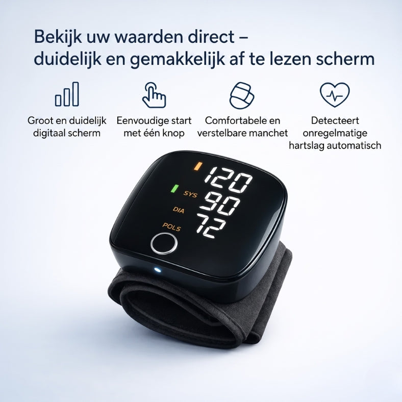 PulseCheck Pro – Eenvoudig grip op je bloeddruk