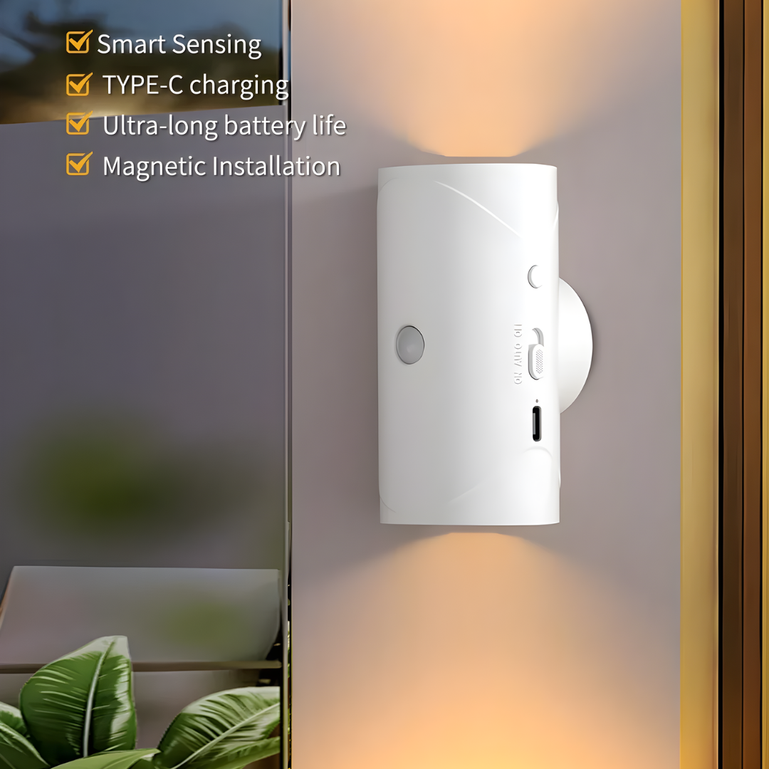 Ledsen™ SensorLight 1+1 GRATIS: Slimme Beweging Wandmontage LED Sensorlamp