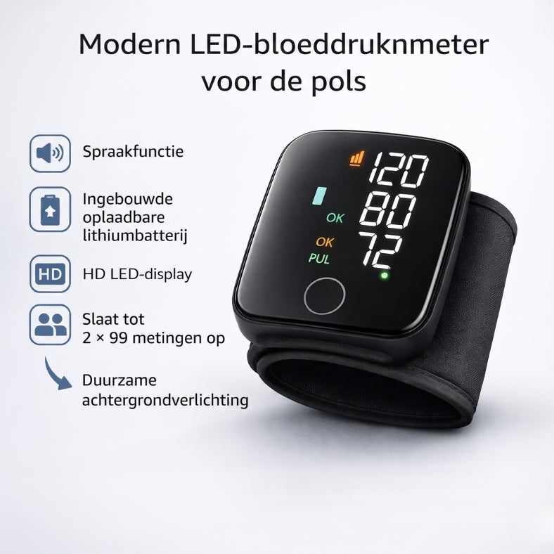 PulseCheck Pro – Eenvoudig grip op je bloeddruk