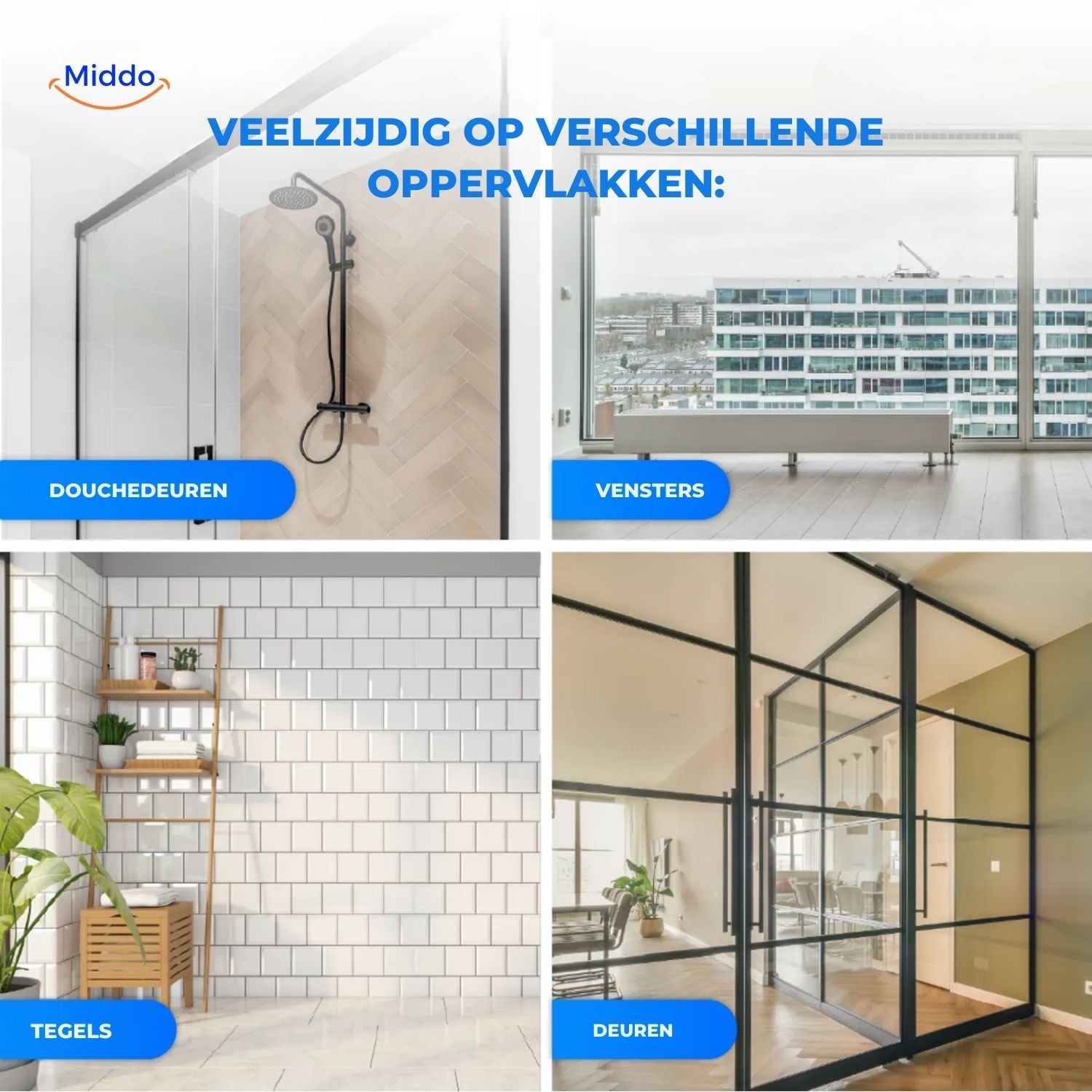 CleanSweep™ Ramenrobot | Automatische Reiniging met Sensoren & Water Spray of Losse Pads.