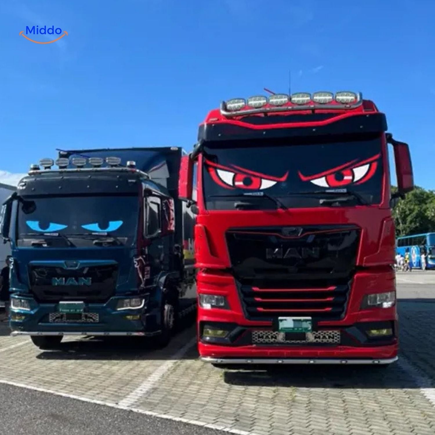 DriveFlex™ Matrix LED-Scherm | Devil Eyes, Teksten & Animaties via App + Afstandsbediening