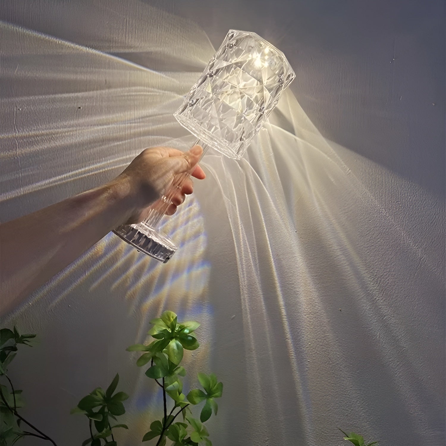 Ledsen™ SparkleLamp: Elegante Verlichtende Kristallen Diamanten Fonkel Lamp
