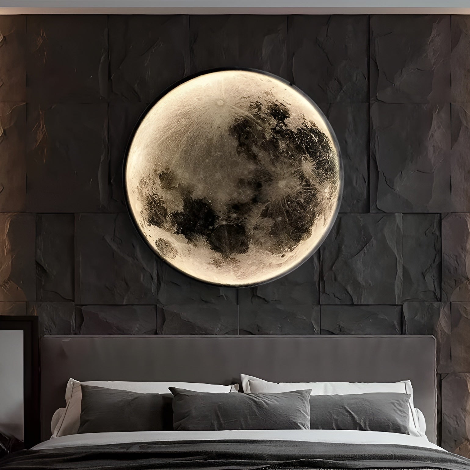 Ledsen™ GlowingMoon: 3D Gloeiende Maan Nacht Licht Huis Decoratie