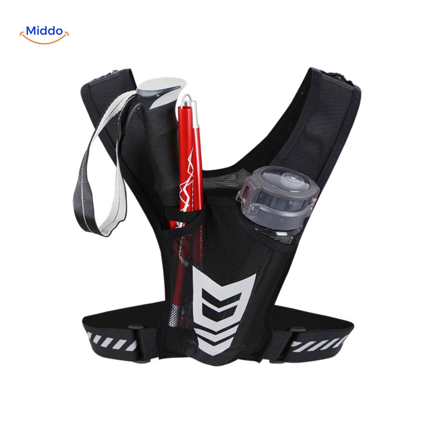 HydroRun™ Hardloop Vest | Reflecterend, Ruimte Voor Fles & Telefoon, Comfortabel