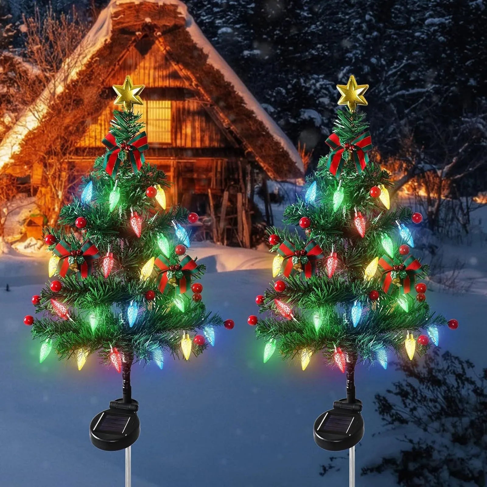 Ledsen™ MiniTree: Zonne-Energie LED Kerstmis Mini Boom Voor Paden