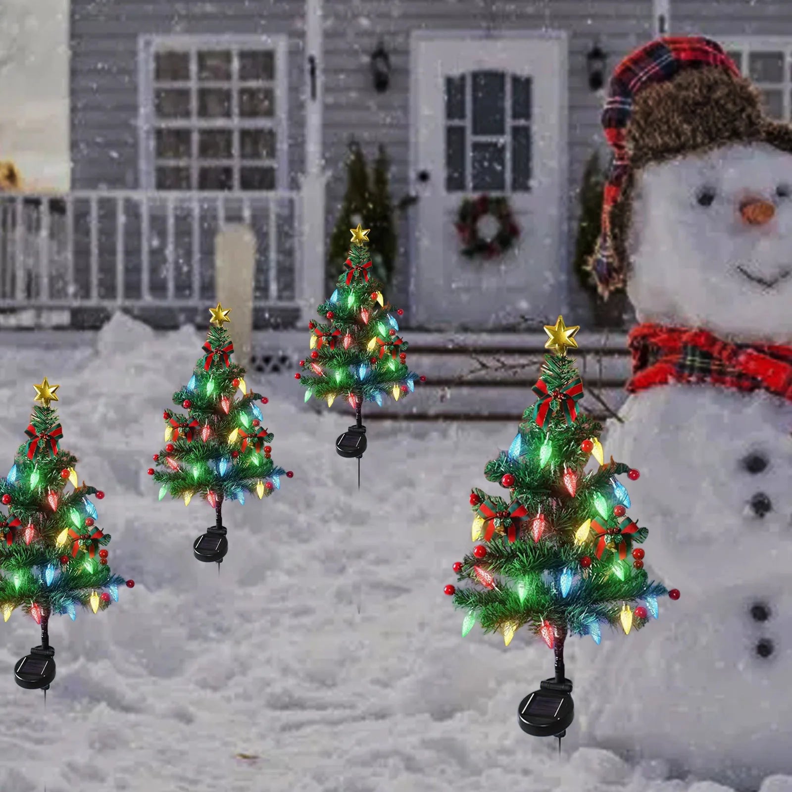 Ledsen™ MiniTree: Zonne-Energie LED Kerstmis Mini Boom Voor Paden