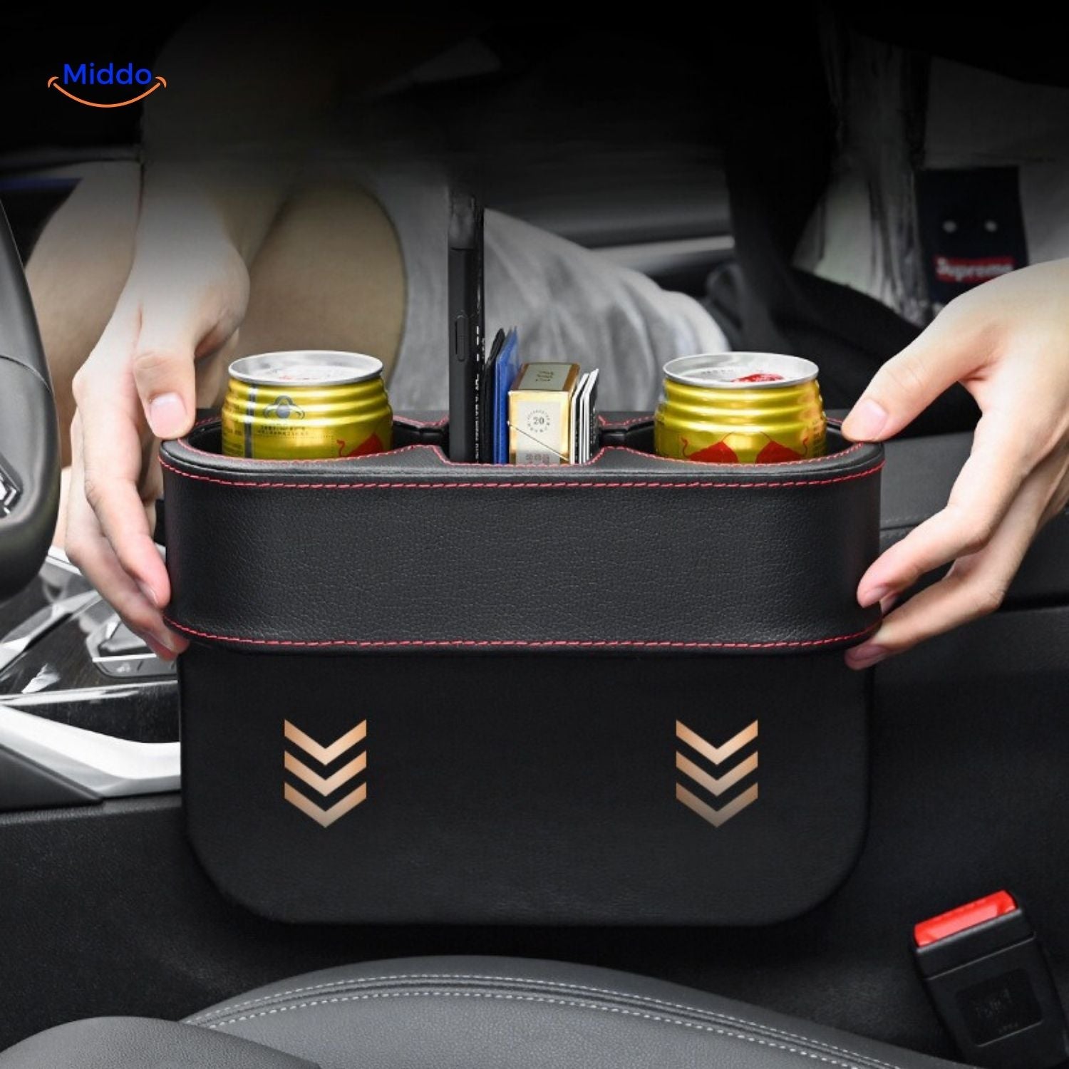 SpaceMate™ Autostoel Organizer | Leren Opbergdoos & Houder