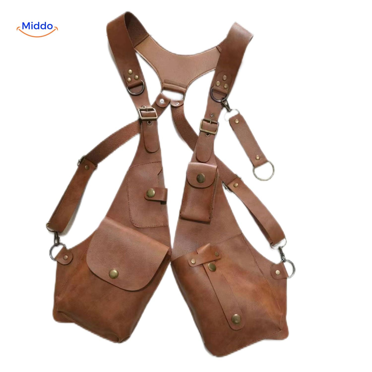 Steampunk™ Schouderholster | Retro Leren Veelzijdige Opbergholster!