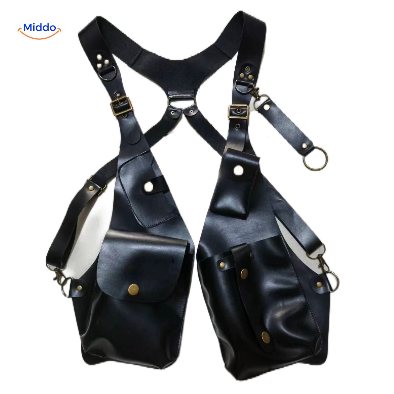 Steampunk™ Schouderholster | Retro Leren Veelzijdige Opbergholster!
