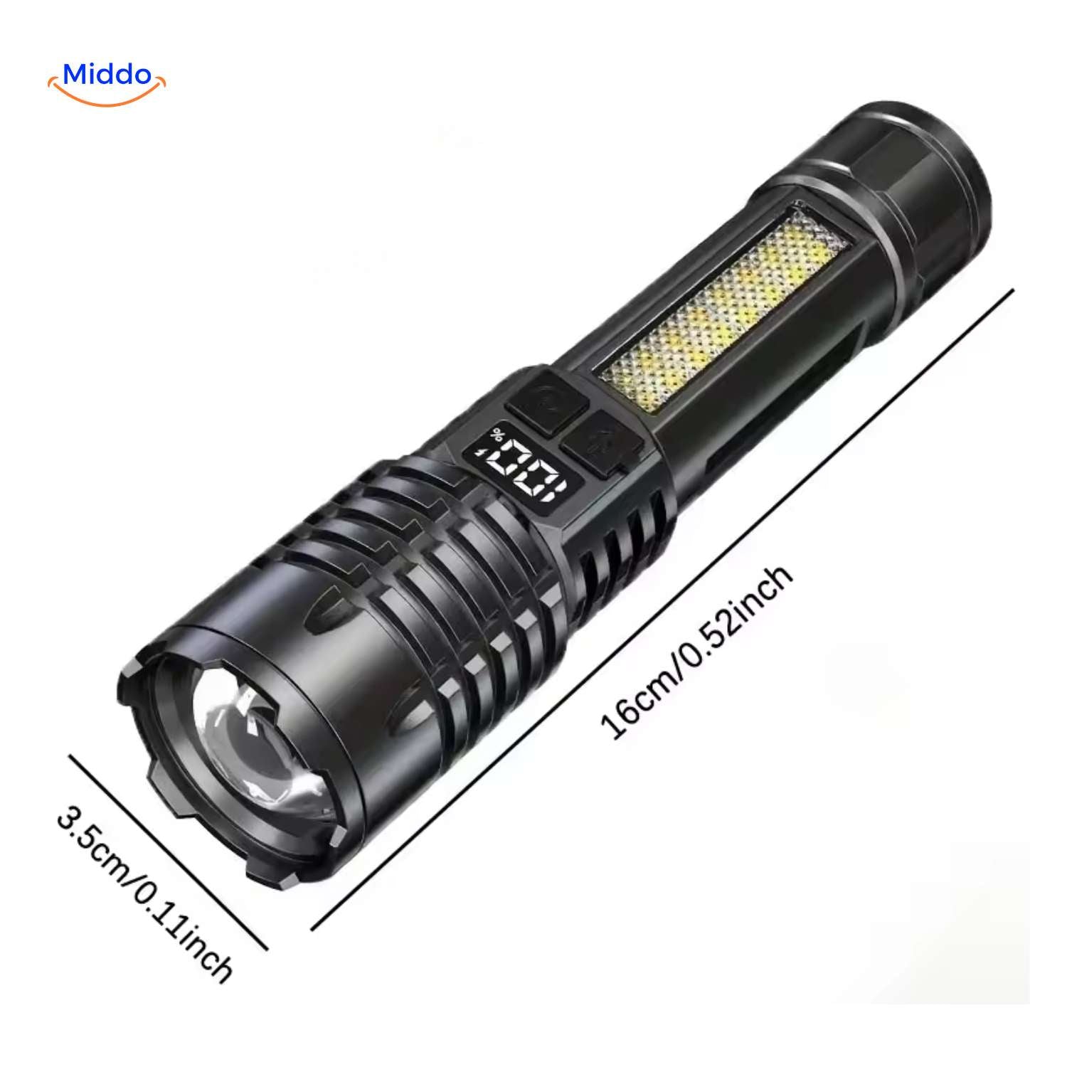 Torchlite™ Zaklamp | Krachtig LED-licht, Oplaadbaar & Ideaal Voor Buiten!
