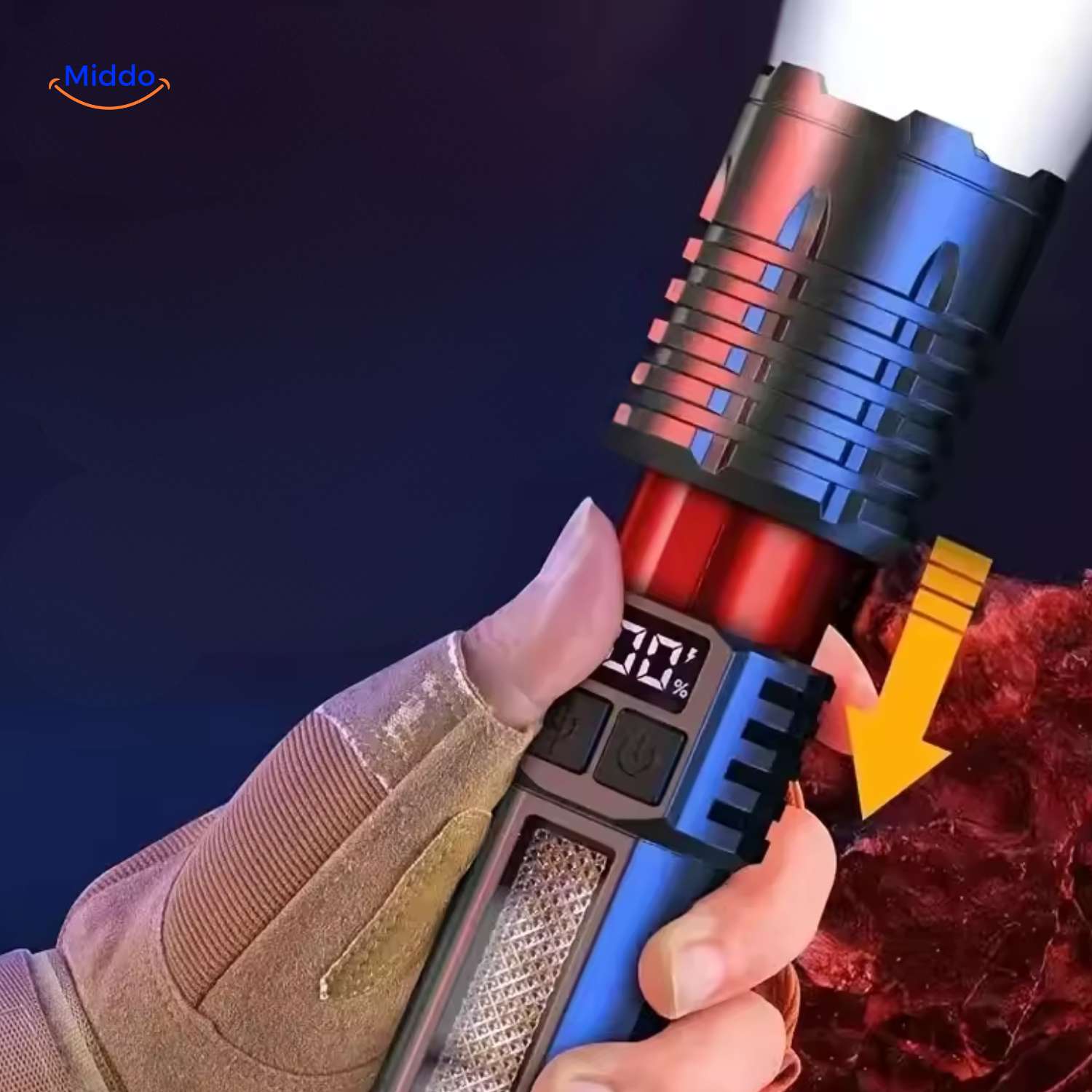 Torchlite™ Zaklamp | Krachtig LED-licht, Oplaadbaar & Ideaal Voor Buiten!