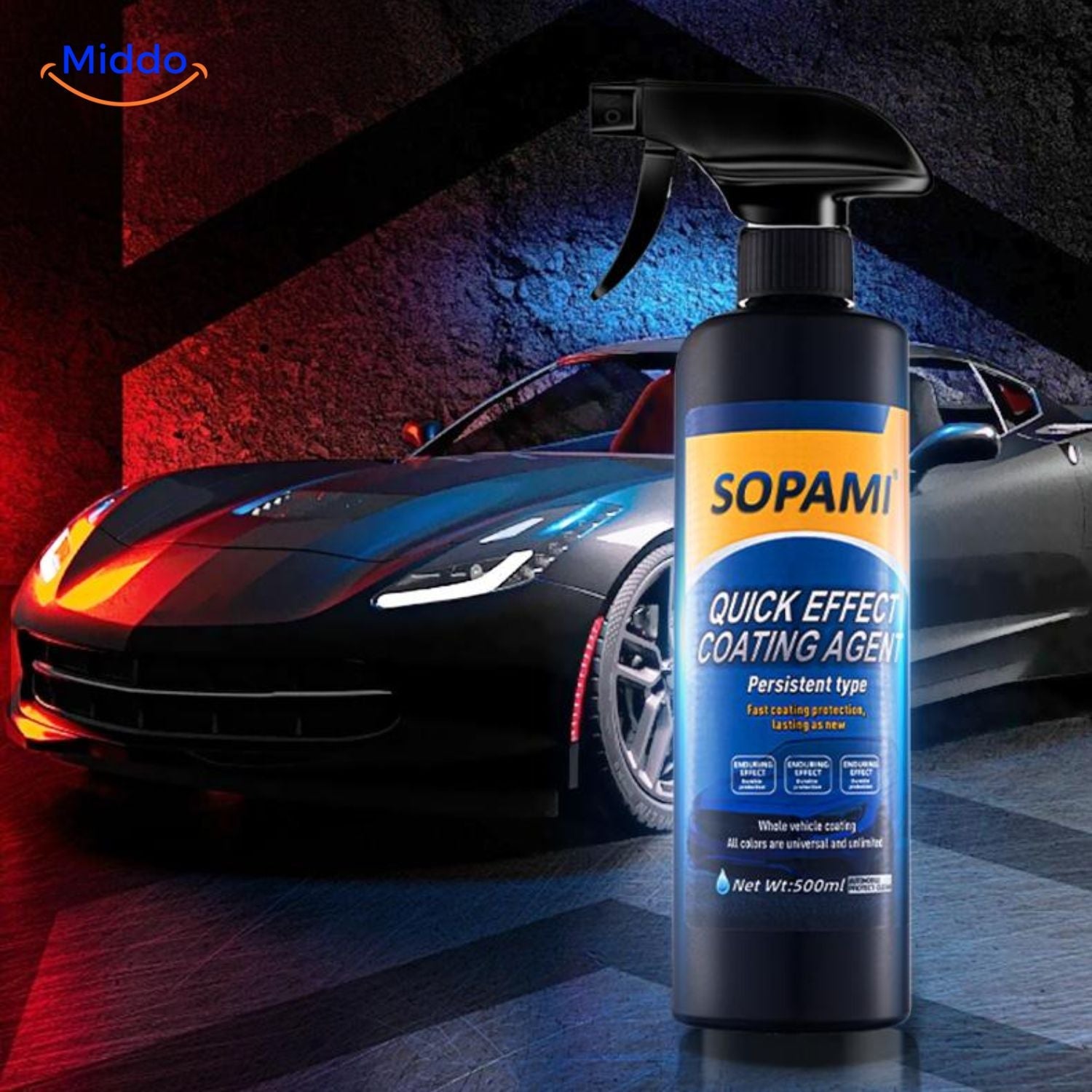 Sopami™ Glascoating Spray | Kristalcoating, Hoge Glans & Lakbescherming!