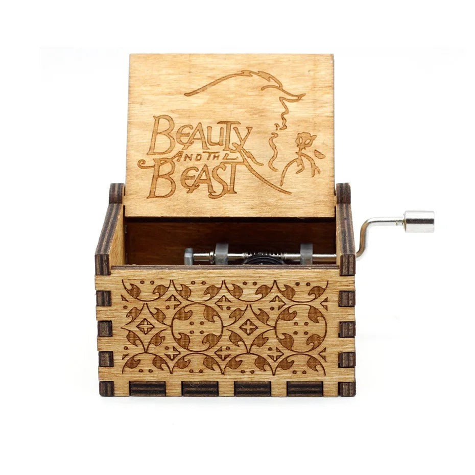 MusicBox - Hand Zwengel Houten Muziekdoos
