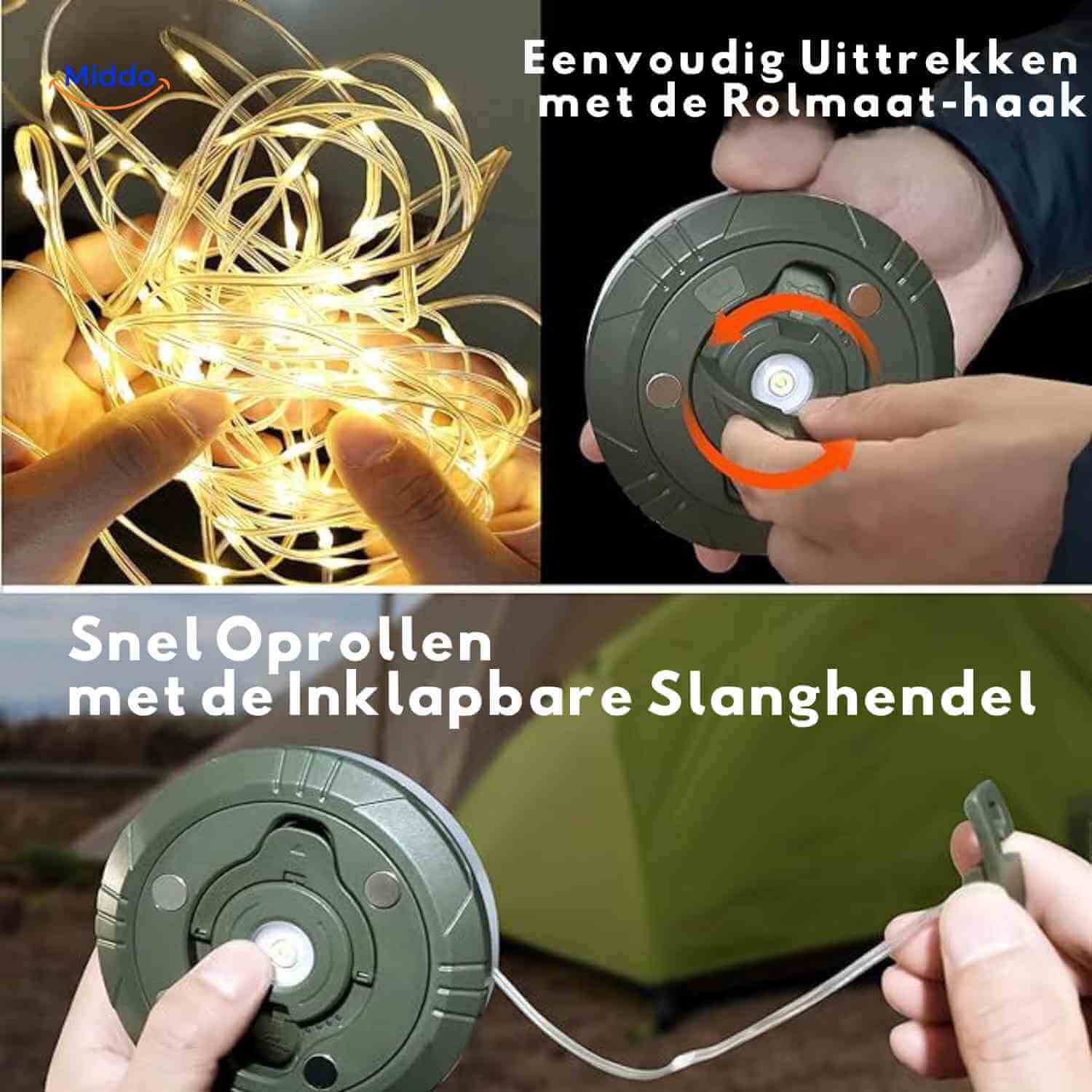GlowMate™ Lamp | Sfeerlamp, Slingerlicht En Powerbank Voor Buiten