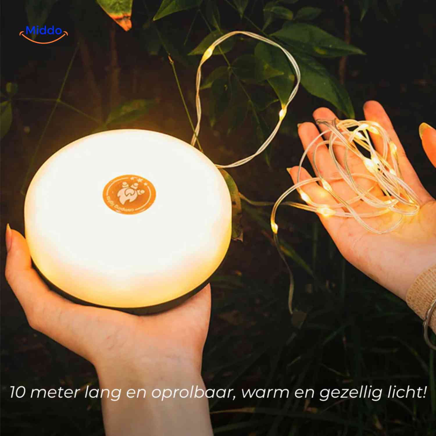 GlowMate™ Lamp | Sfeerlamp, Slingerlicht En Powerbank Voor Buiten