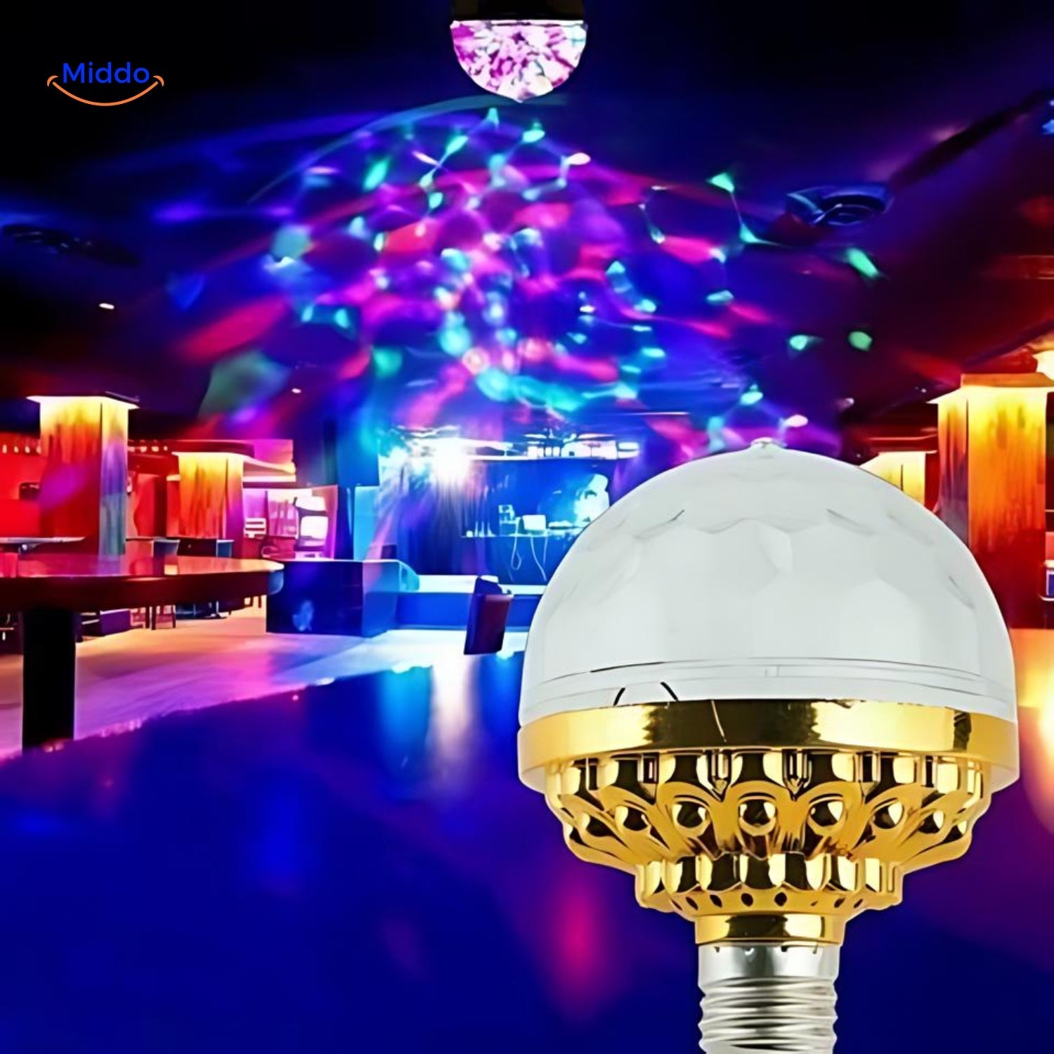 MagicBall™ LED Roterende Discolamp - Kleurrijke Sfeer & Podiumplezier | 1+1 GRATIS