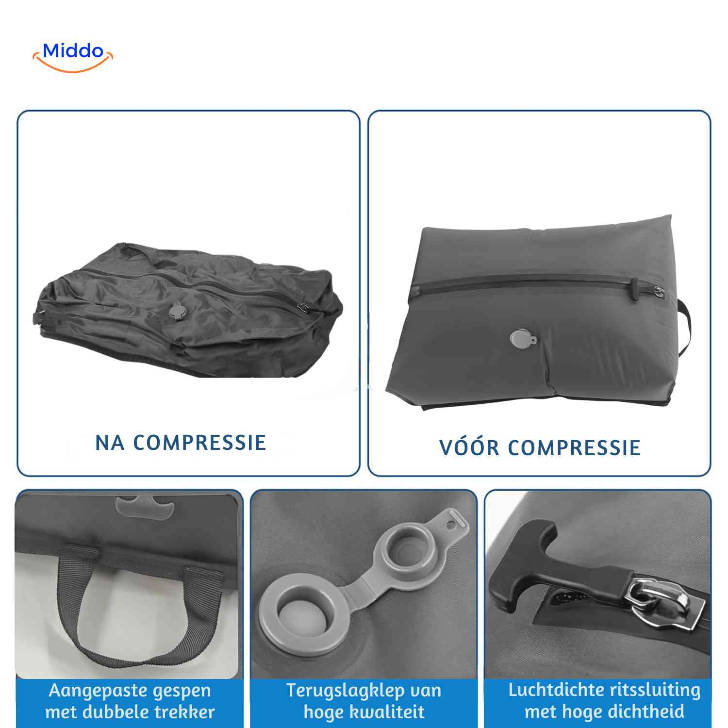 Vacubag™ Tas | Vacuum Opbergzak, Vouwbaar & Met Cijferslot