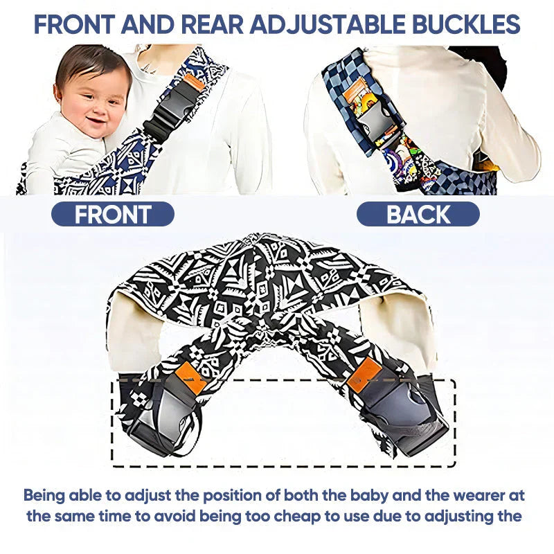 Kletshuts™ BabySling: Verstelbaar Baby Draagdoek Draagzak