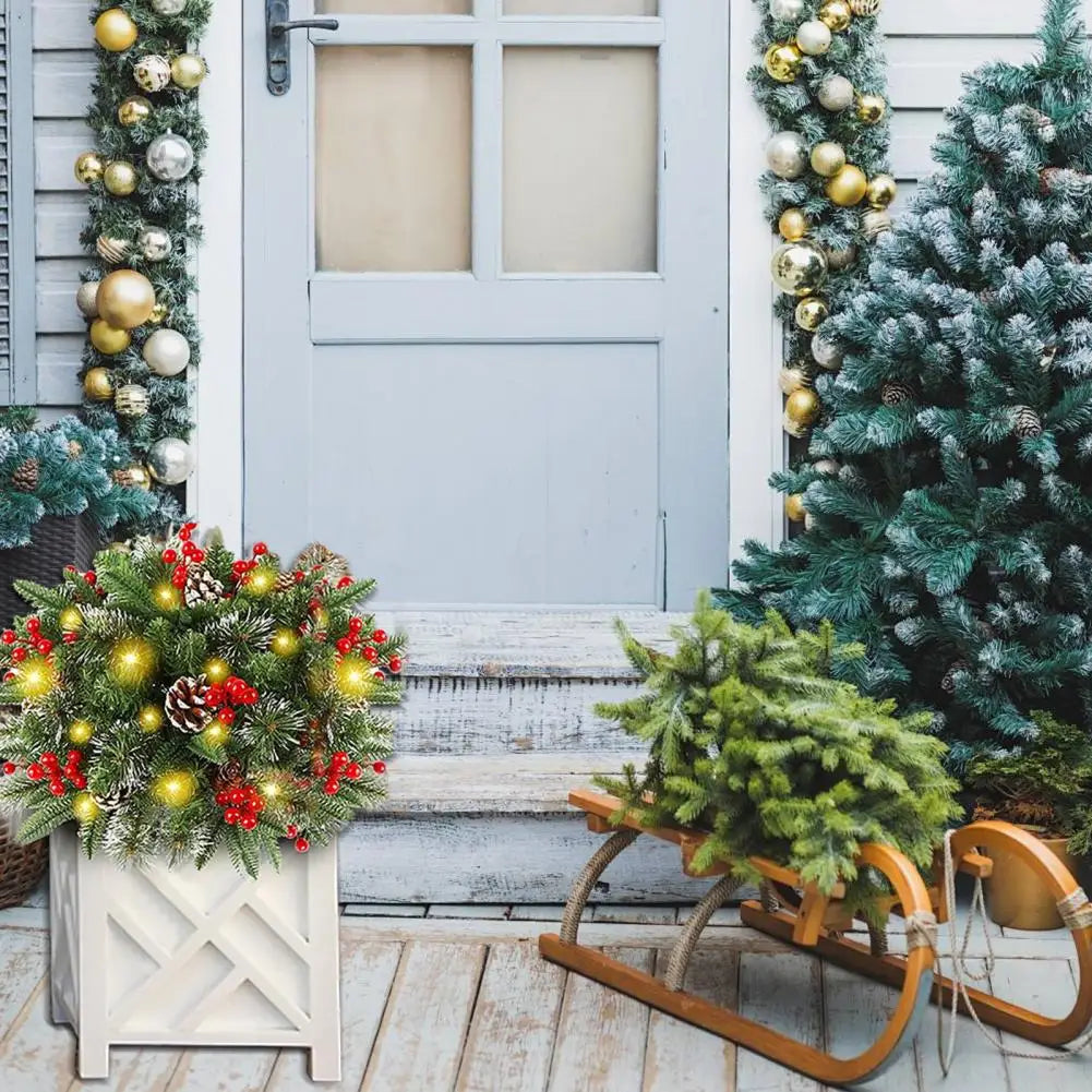 Ledsen™ ChristmasBushes: Buiten LED Verlicht Kerst Struiken Plantenbak Vullers
