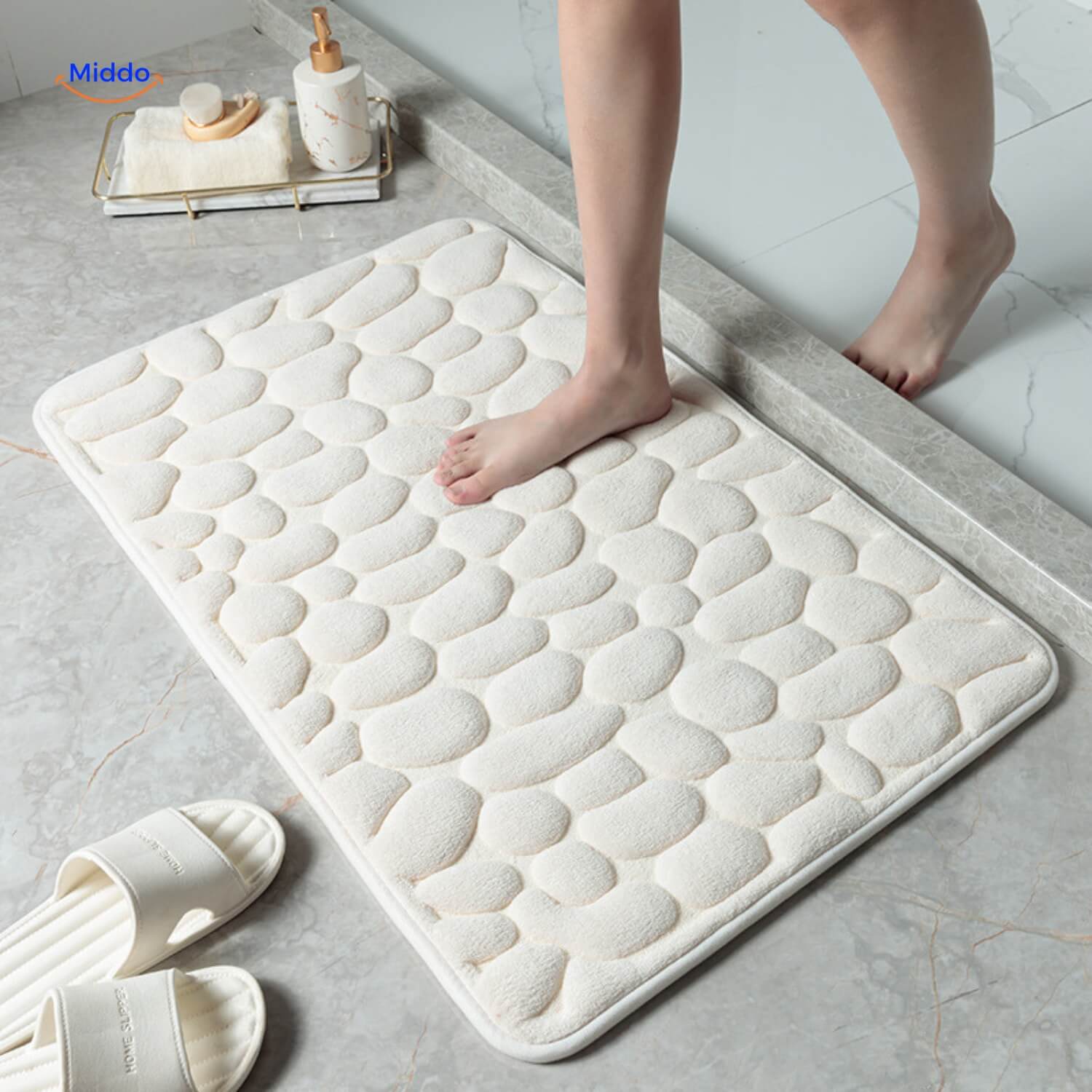 AquaMat™ Antislip Badmat | Veiligheid en Comfort voor Jouw Badkamer