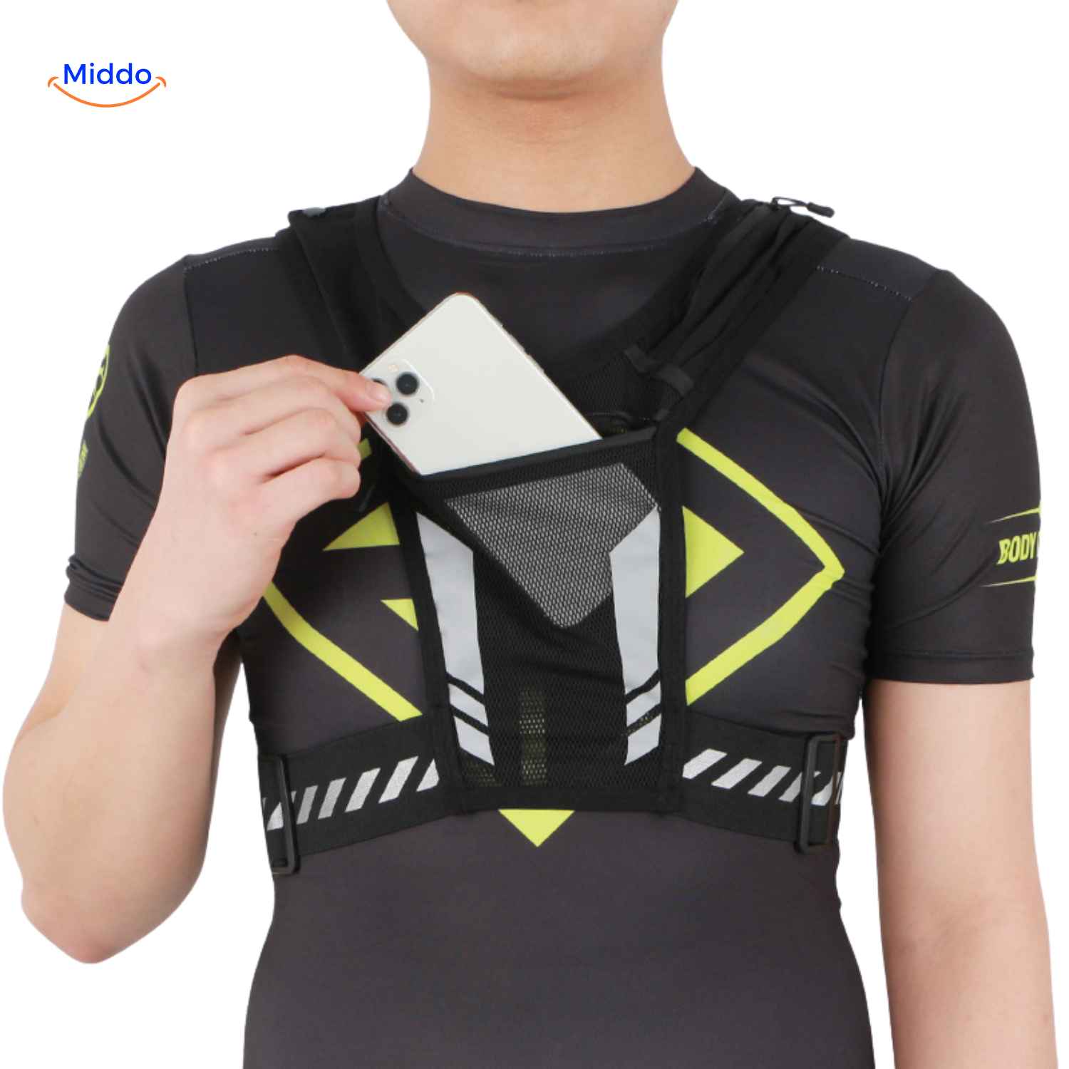 HydroRun™ Hardloop Vest | Reflecterend, Ruimte Voor Fles & Telefoon, Comfortabel