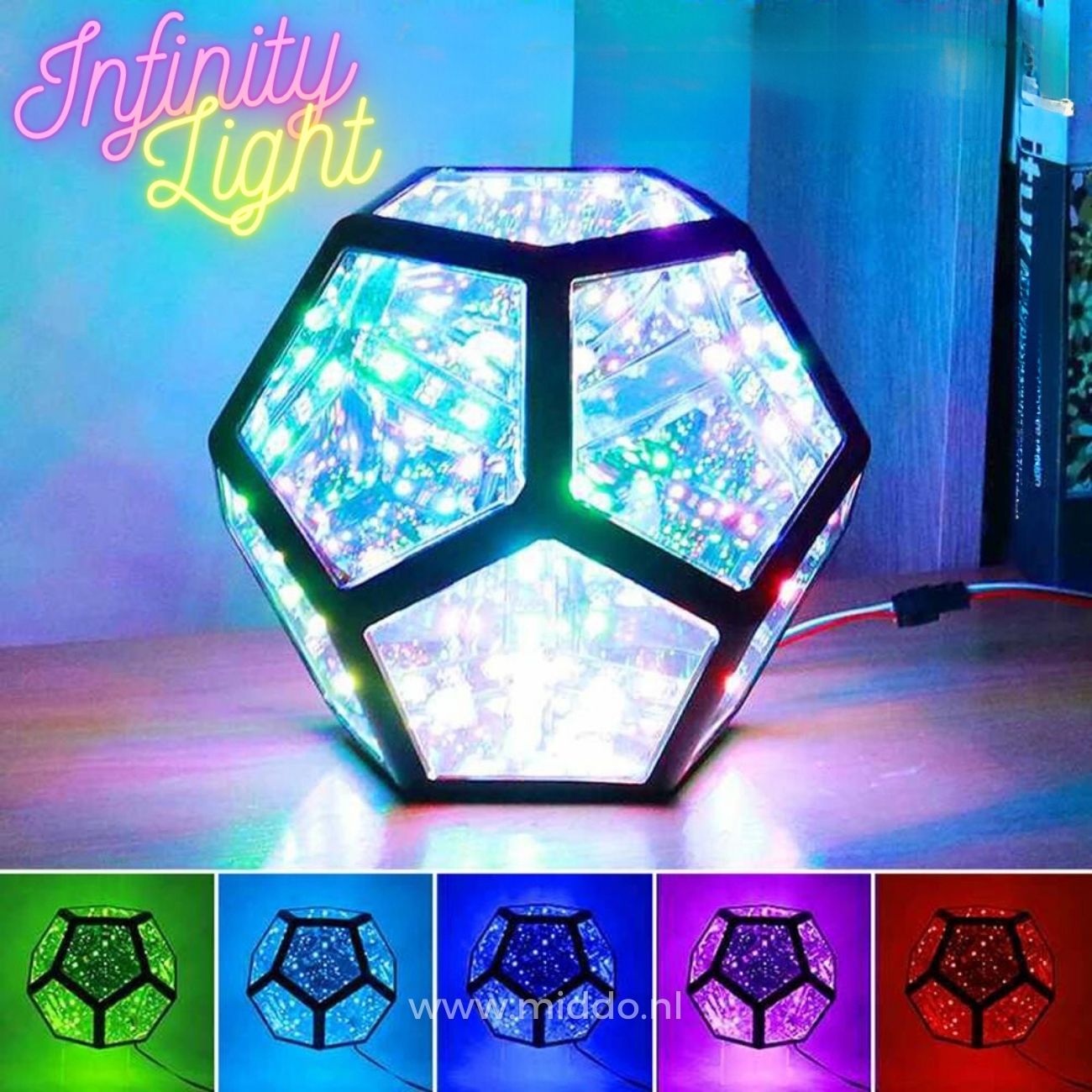 Infinity 3 Light Sphere™ | Ontdek een Eindeloze Wereld van Licht en Illusie