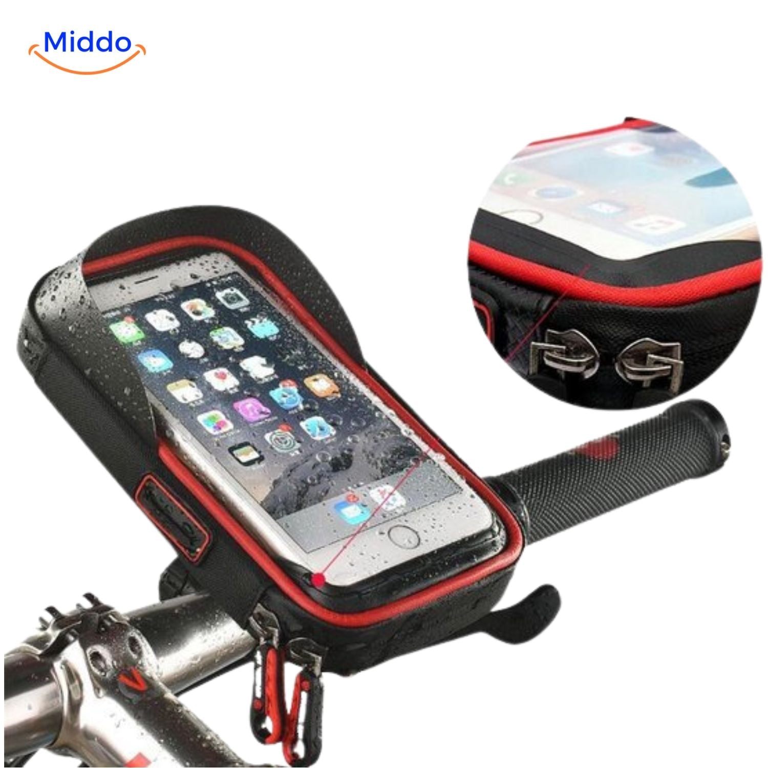 MotoGrip™ Telefoonhouder | Waterdicht, Stevig & Touchscreen-Vriendelijk!