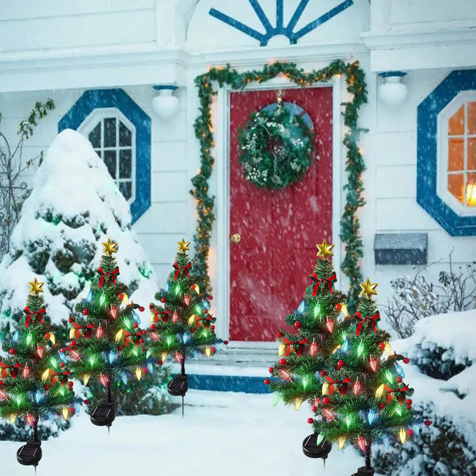 Ledsen™ MiniTree: Zonne-Energie LED Kerstmis Mini Boom Voor Paden