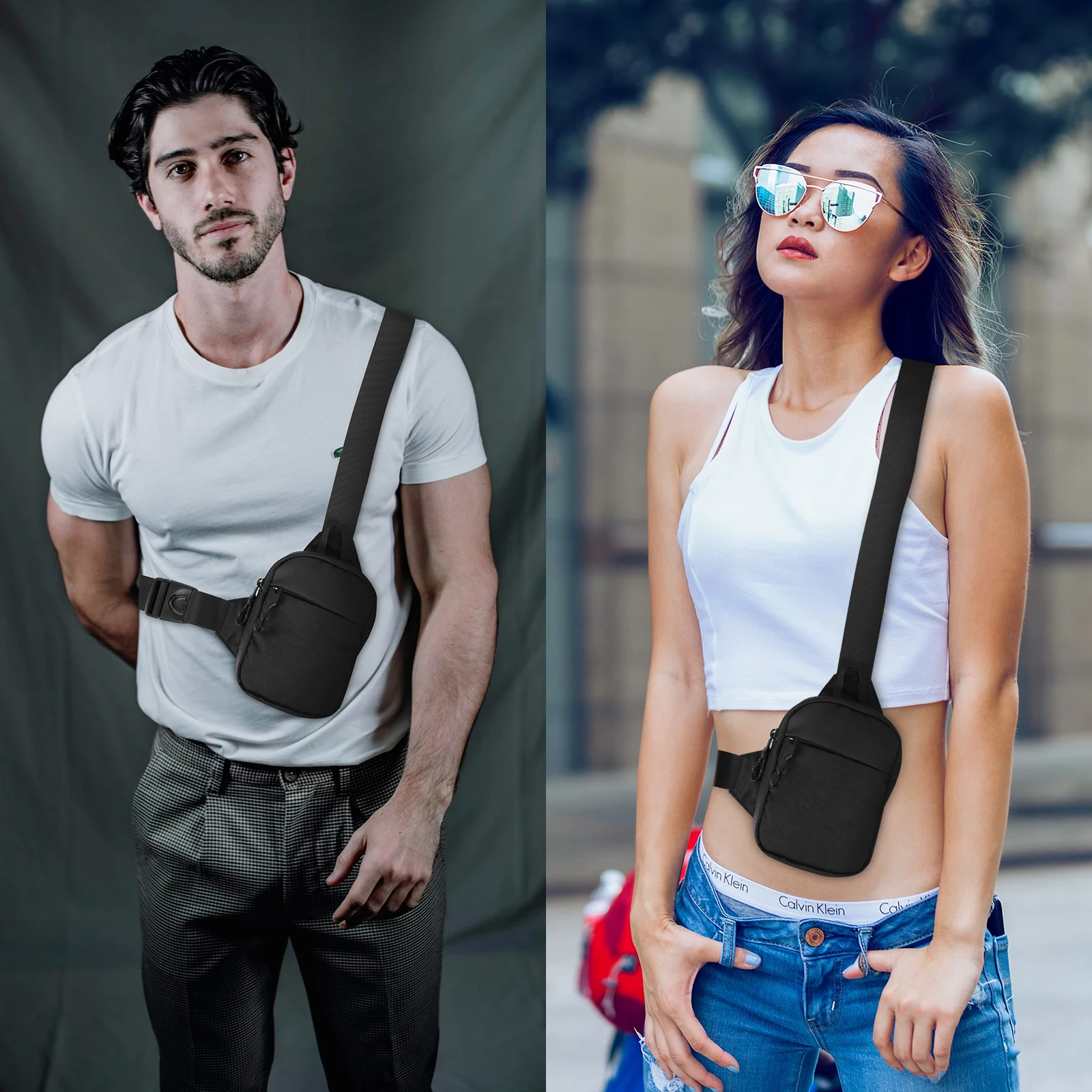 Icone™ ChestBag 1+1 GRATIS: Verstelbare Riem Unisex Mini Sling Borsttas