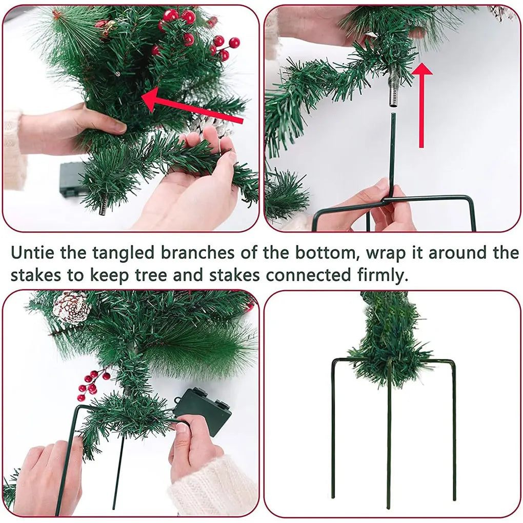 Ledsen™ ChristmasBushes: Buiten LED Verlicht Kerst Struiken Plantenbak Vullers