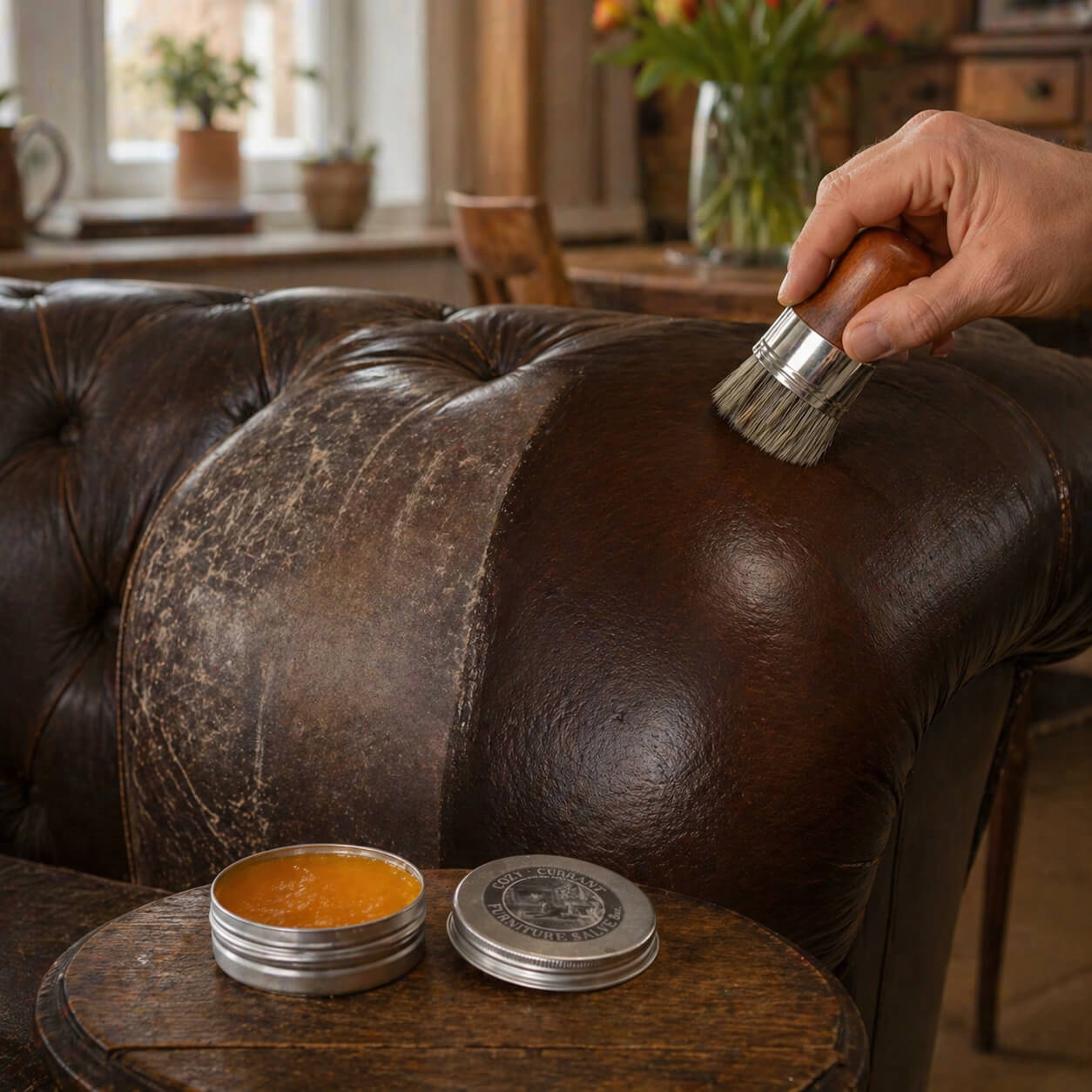 Furnituresalve™ - Leer- En Houtbalsem | Krasverwijderaar + Borstel