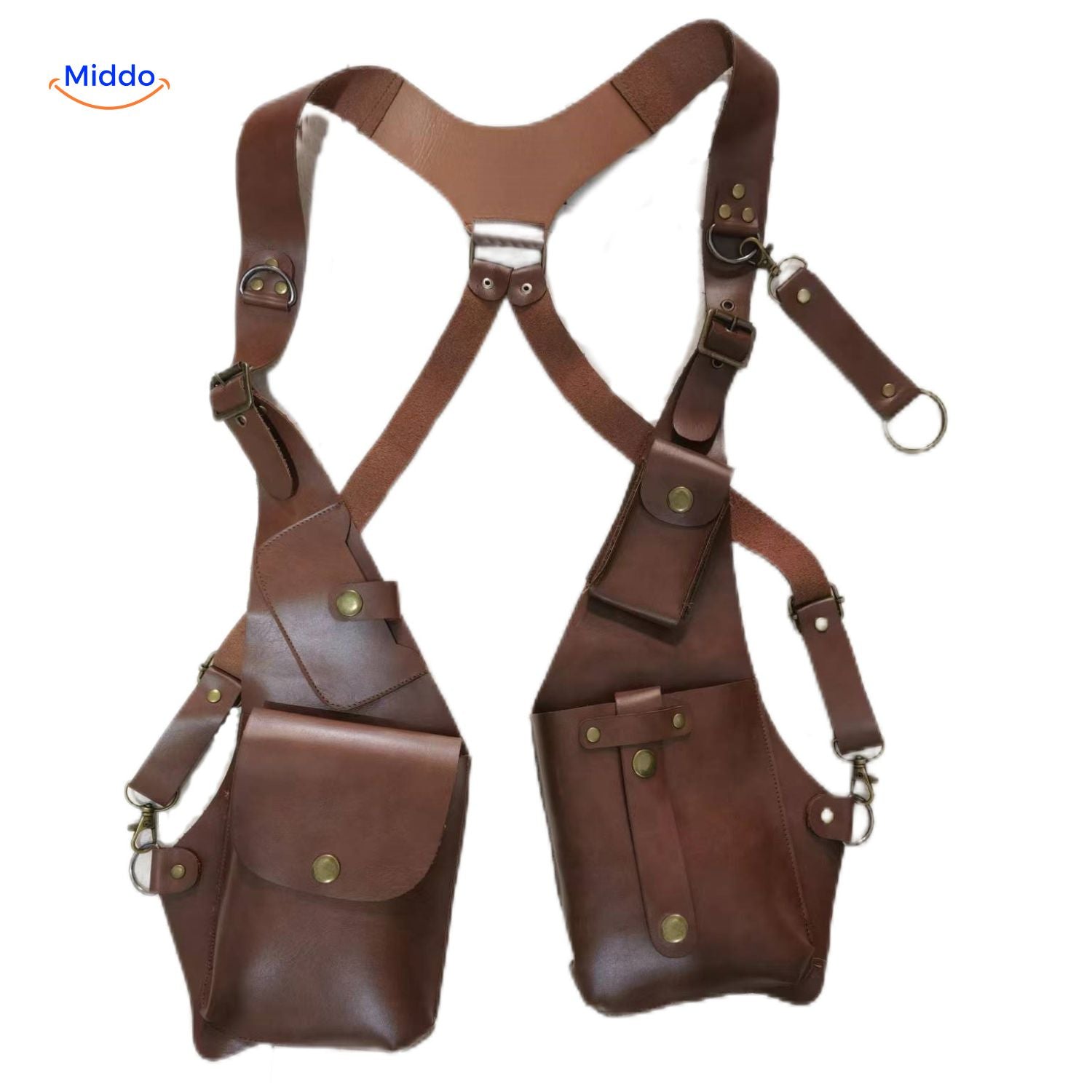 Steampunk™ Schouderholster | Retro Leren Veelzijdige Opbergholster!