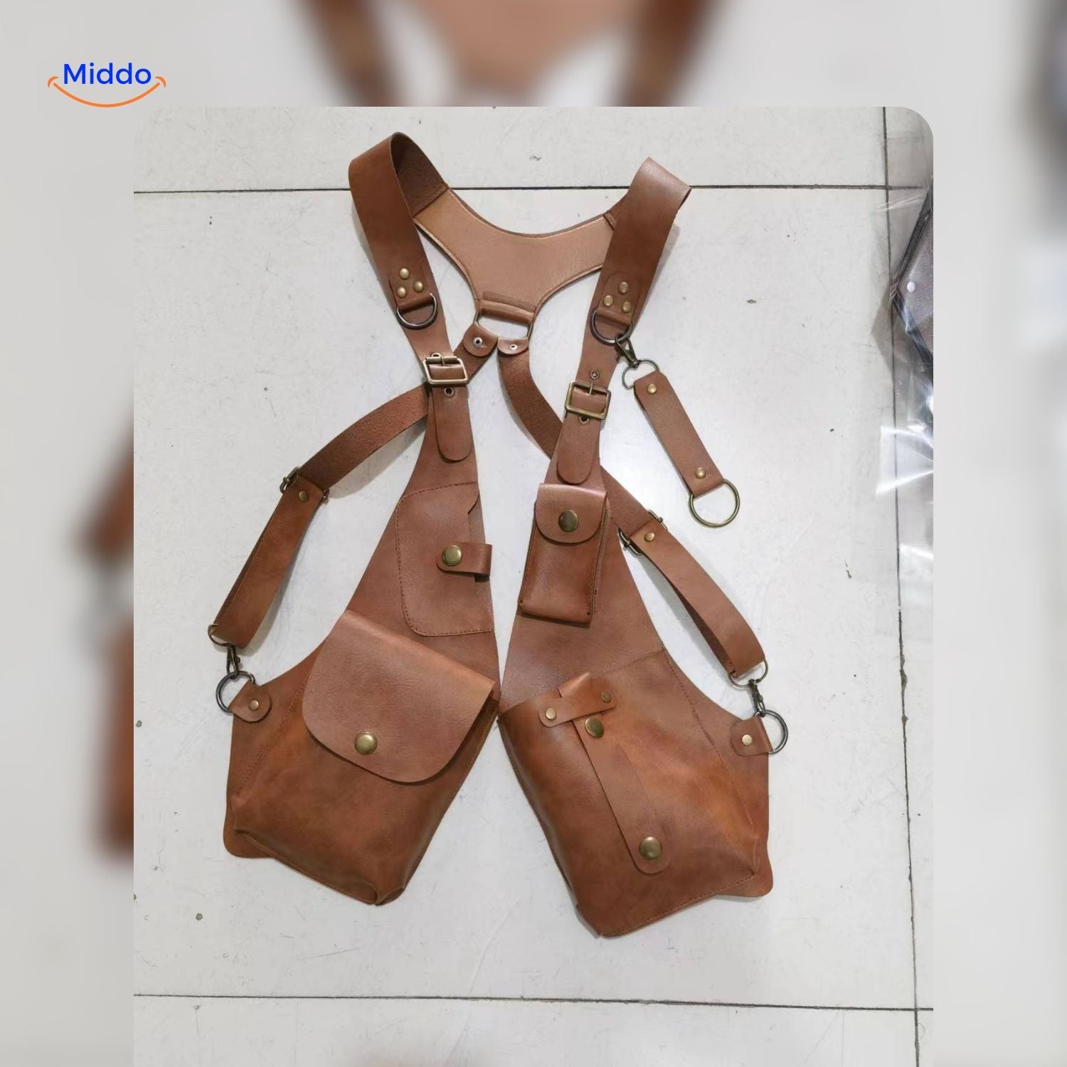 Steampunk™ Schouderholster | Retro Leren Veelzijdige Opbergholster!