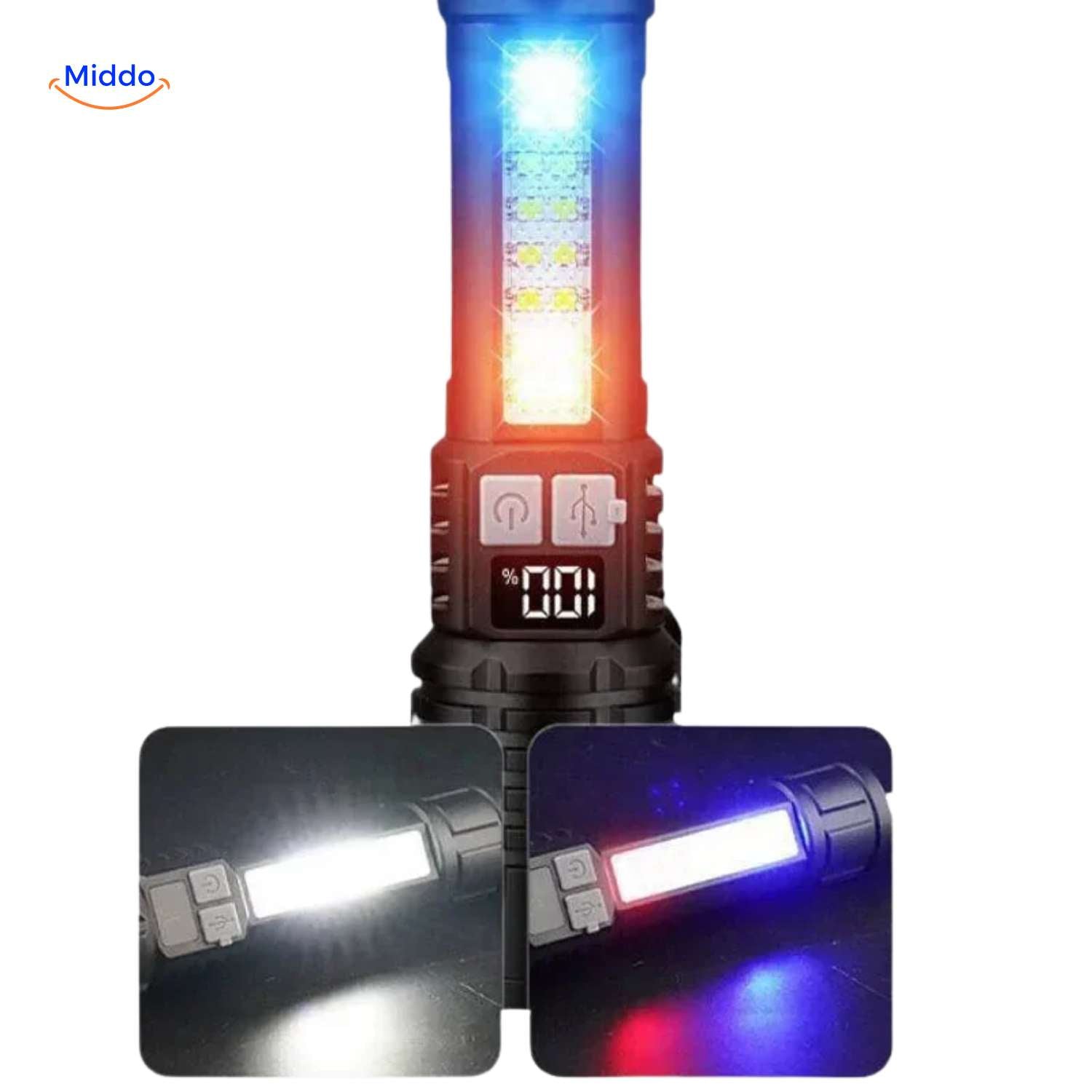 Torchlite™ Zaklamp | Krachtig LED-licht, Oplaadbaar & Ideaal Voor Buiten!