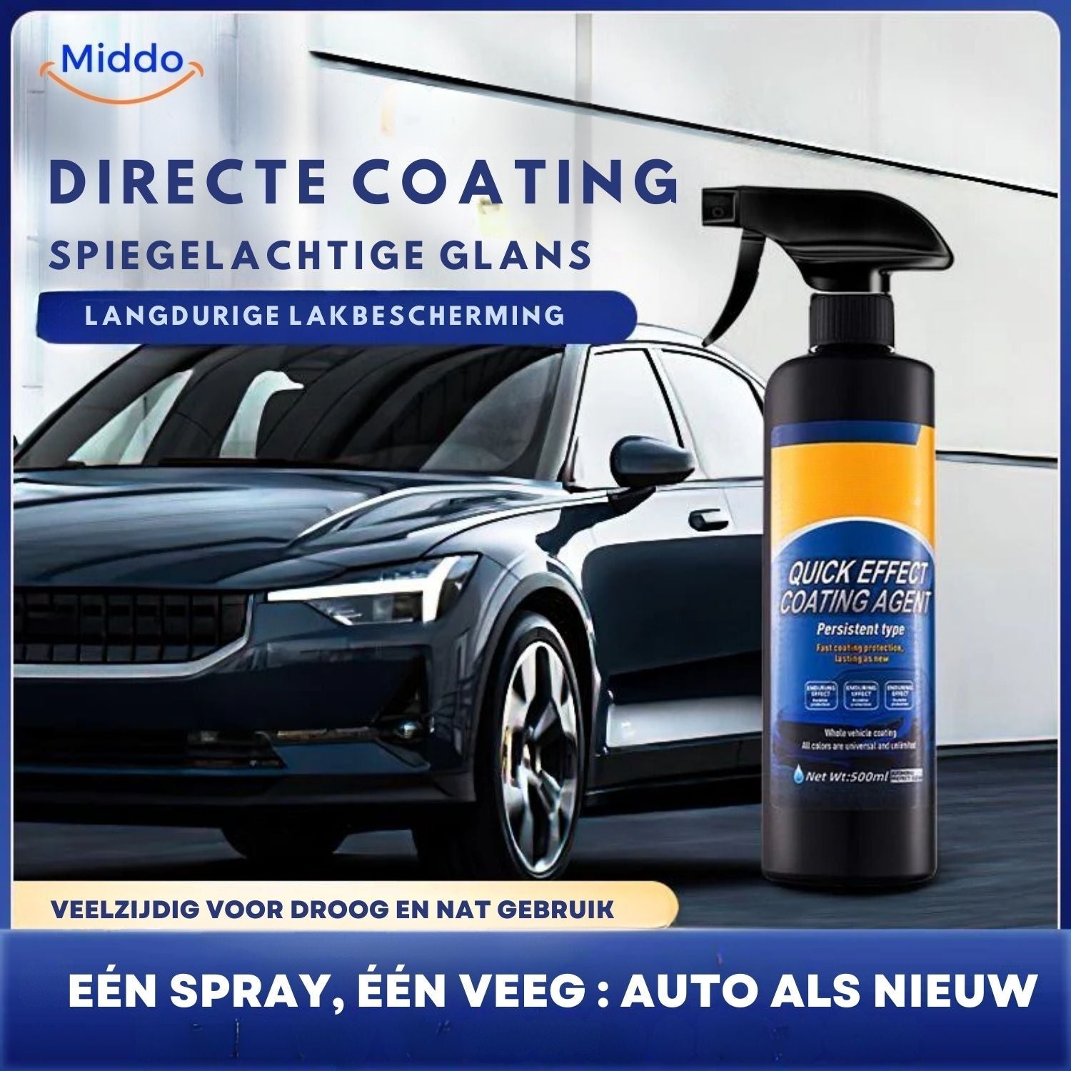 VisiShield™ Auto en Raamcoating | Nano Kristal Was, Hoge Glans & Bescherming!