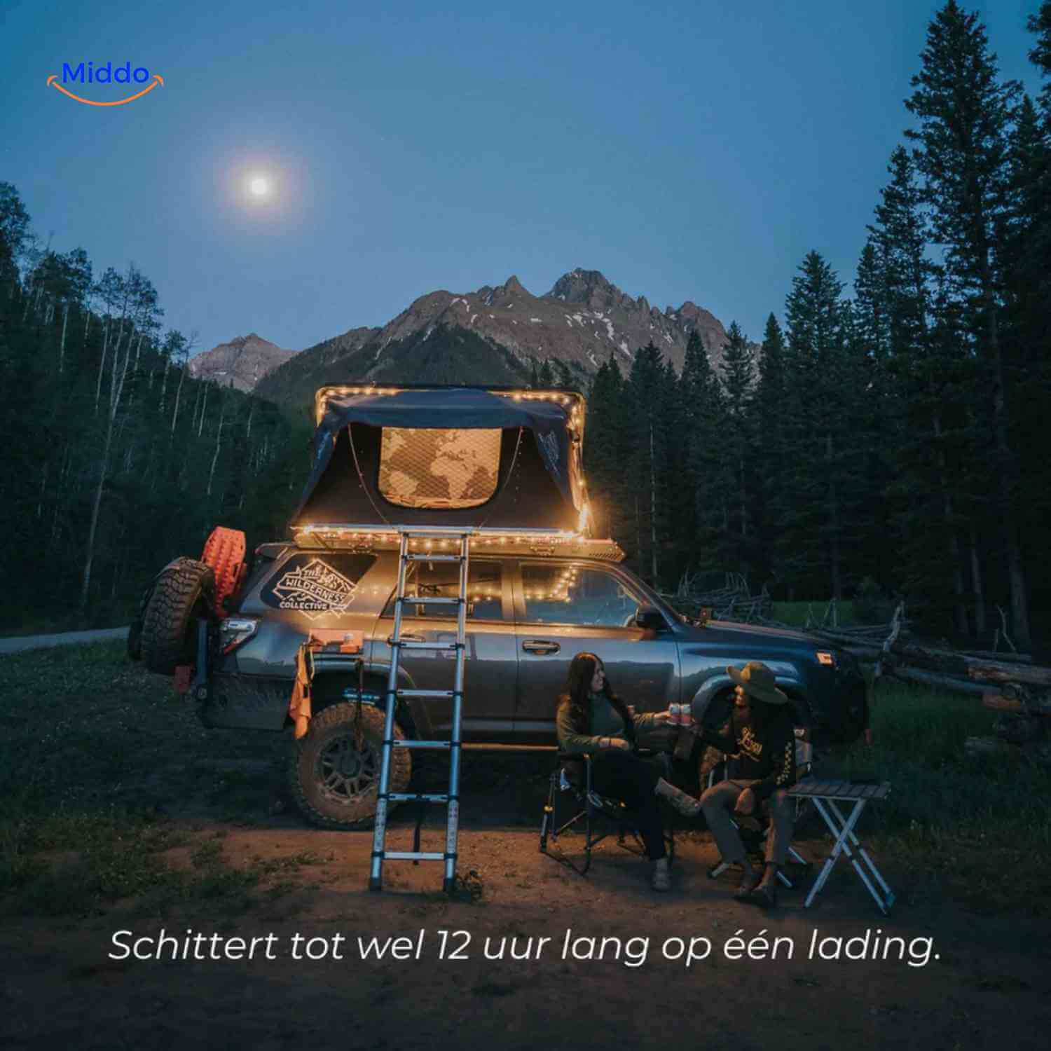 GlowMate™ Lamp | Sfeerlamp, Slingerlicht En Powerbank Voor Buiten