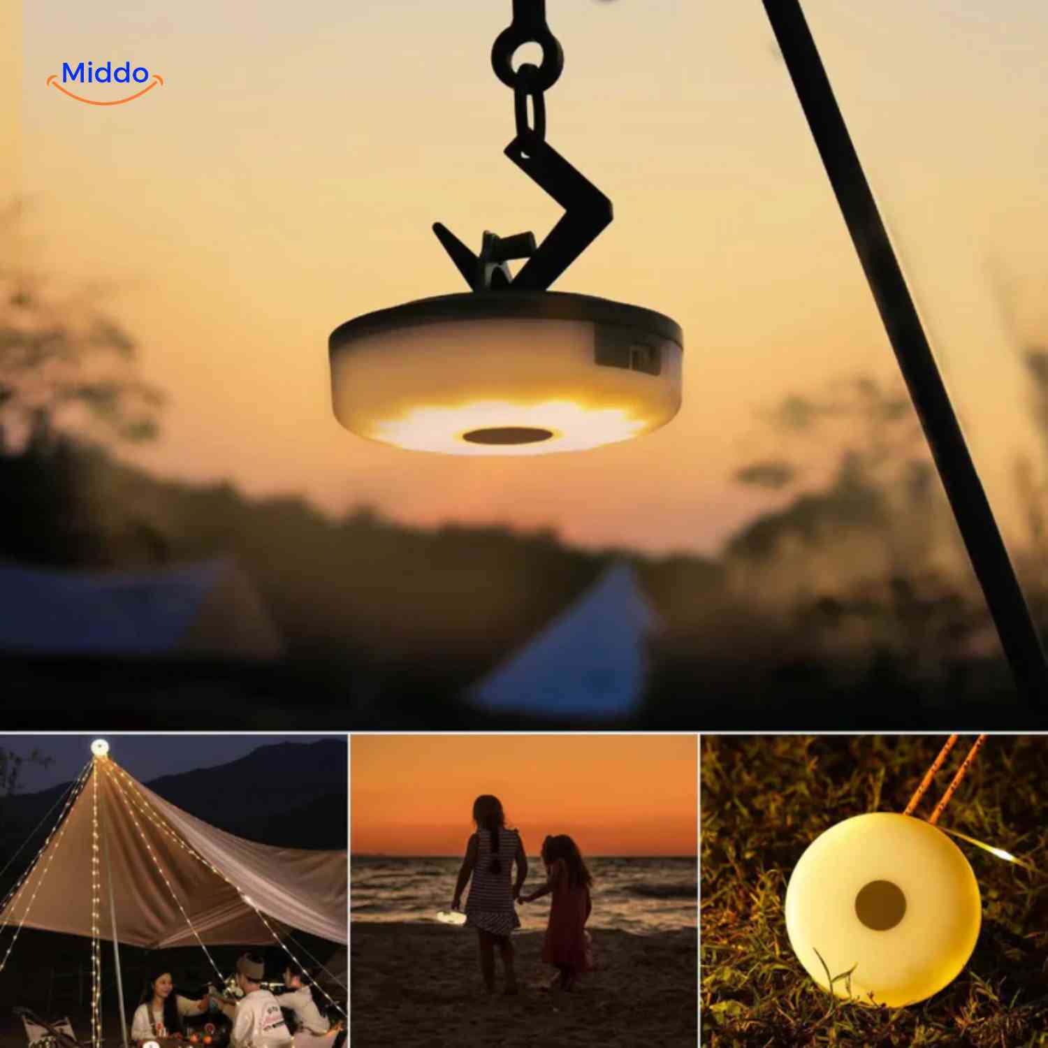 GlowMate™ Lamp | Sfeerlamp, Slingerlicht En Powerbank Voor Buiten