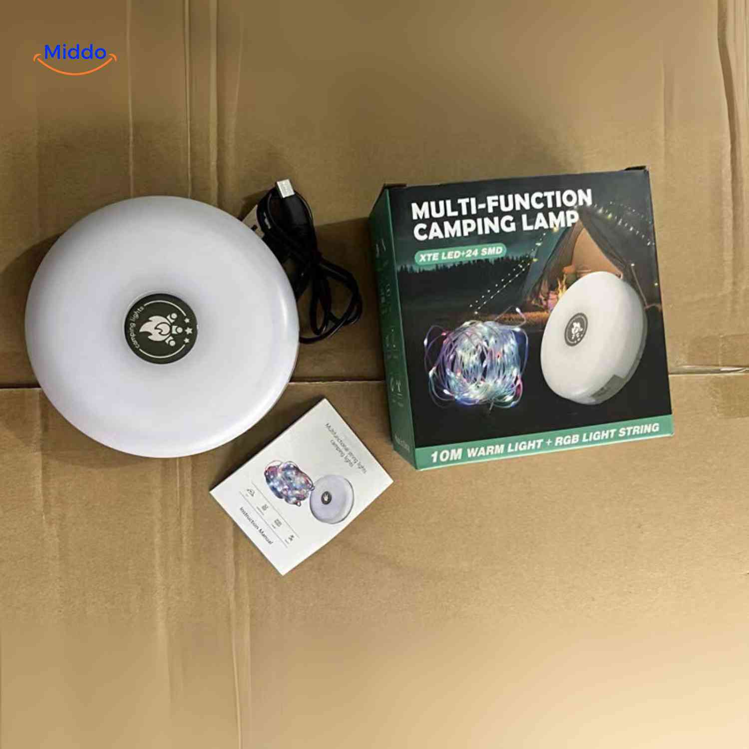 GlowMate™ Lamp | Sfeerlamp, Slingerlicht En Powerbank Voor Buiten