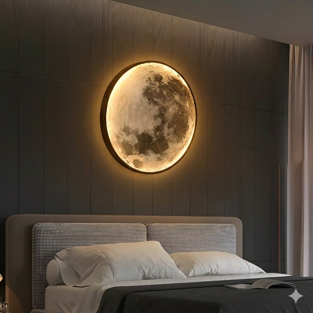 Ledsen™ GlowingMoon: 3D Gloeiende Maan Nacht Licht Huis Decoratie